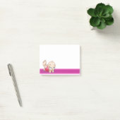 schattige cartoon zegt het post-it® notes (Kantoor)