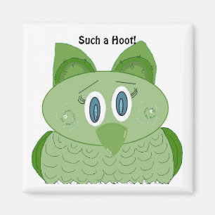 Schattige Cartoonuil Magneet
