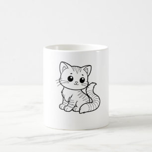 SCHATTIGE CAT ART DESIGN KOFFIEMOK