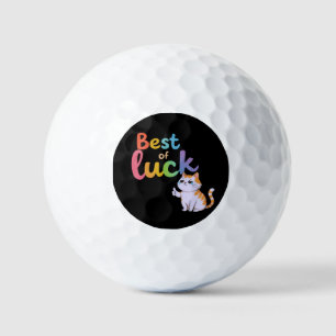 Schattige Cat Best of Luck: Spread Fun en Feline G Golfballen