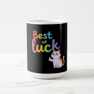 Schattige Cat Best of Luck: Spread Fun en Feline G Koffiemok