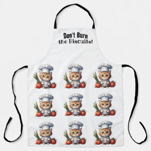 Schattige Cat Chef All-Over Print Schort