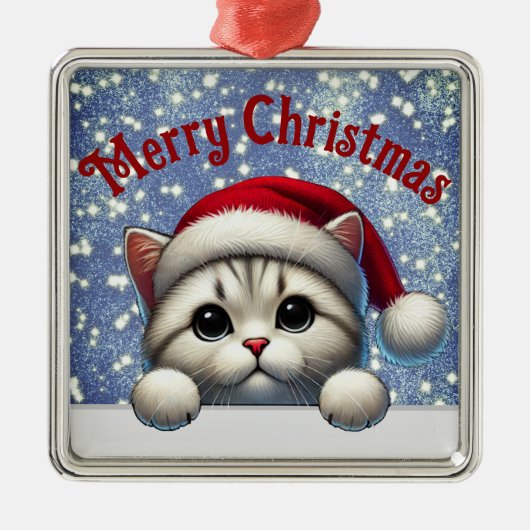 Schattige Cat Christmas Ornament Schattige Kat dec (Voorkant)