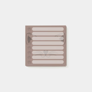Schattige Cat gepersonaliseerde Post-it notities Post-it® Notes