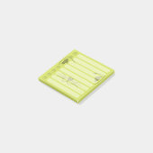 Schattige Cat gepersonaliseerde Post-it notities Post-it® Notes (Schuin)