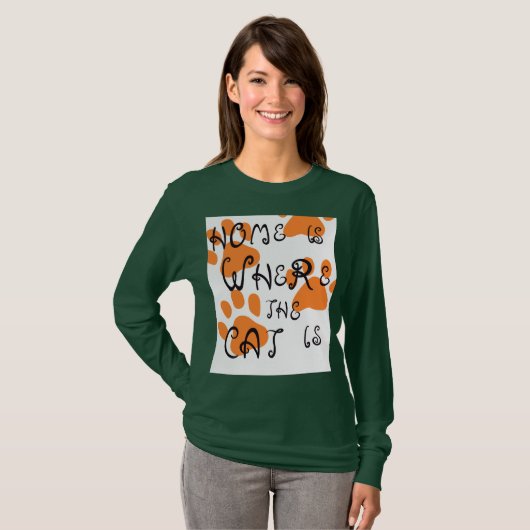 Schattige Cat Lover T-shirt – Feline Inspired Desi (Voorkant volledig)