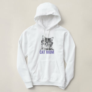 Schattige CAT MOM hoodie voor vrouwen