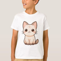 Schattige Cat Print T-shirt voor kattenliefhebbers