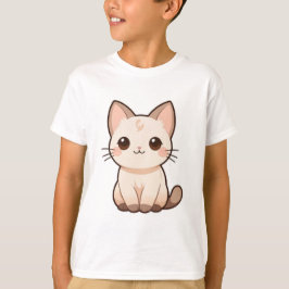 Schattige Cat Print T-shirt voor kattenliefhebbers