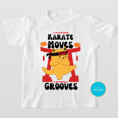 Schattige Cat T-shirt | Karate beweegt grappig