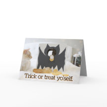 Schattige Cats Trick or treat Yo'self Halloween
