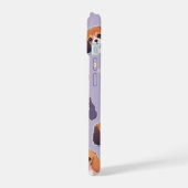 Schattige Cavalier King Charles Pastel Pattern iPhone 15 Hoesje (Linkerkant)