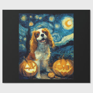 Schattige Cavalier King Charles Spaniel Hond Hallo Cadeaupapier
