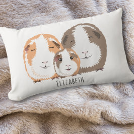 Schattige cavia familie kussen