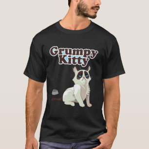 Schattige Chagrijnige Kat KAT Levens Kleding T-shirt
