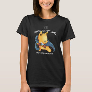 Schattige Chaotische Neutrale Tafelspellen Kerker T-shirt