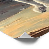 Schattige Chartreux Cat Art Print Poster (Hoek)