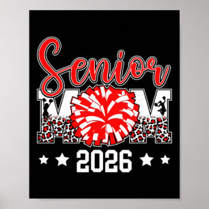 Schattige Cheer Senior Moeder 2026 Cheerleading Se Poster