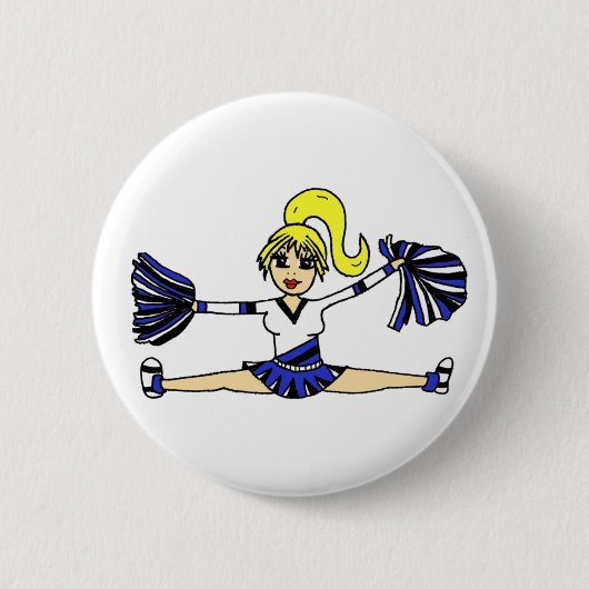 Schattige Cheerleader Button (Voorkant)