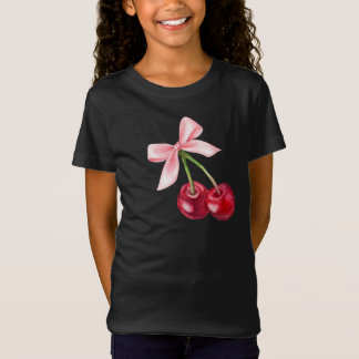 Schattige Cherry & Bow Graphic T-shirt