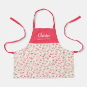 Schattige Cherry Pattern Modern Meisjes Chef Train Schort (Voorkant)