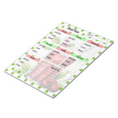 "Schattige Cherry Weekly Meal Planner" Notitieblok (Schuin)