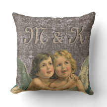 Schattige  Cherubs Angel Pair Victoriaans Wing