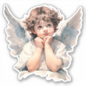 Schattige Cherubs Sticker (Voorkant)