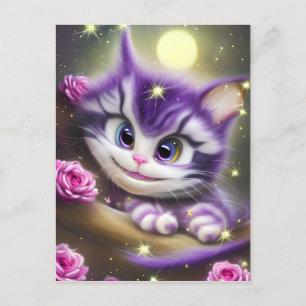Schattige Cheshire Kitten Briefkaart
