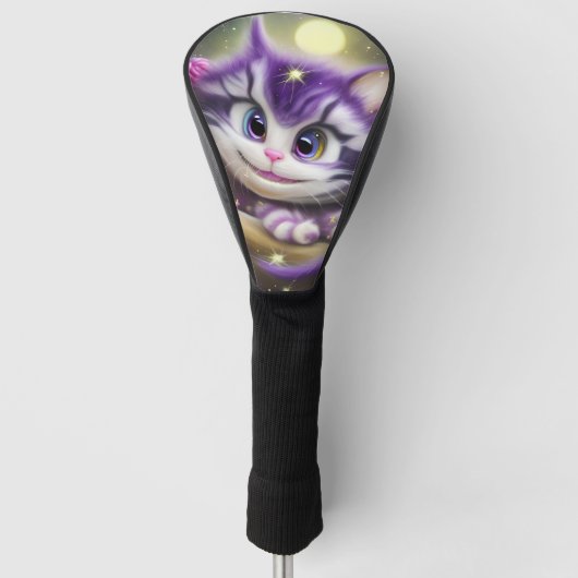Schattige Cheshire Kitten Golfheadcover (Voorkant)