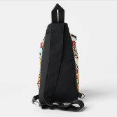 Schattige Chibi Chicken Pattern Design Sling Bag (Achterkant)