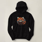 Schattige Chibi Kawaii Baby Red Panda Lover 160 Hoodie (Design voorkant)
