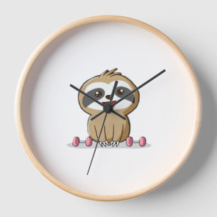 Schattige Chibi Luiaard Workout � Grappig Kawaii G