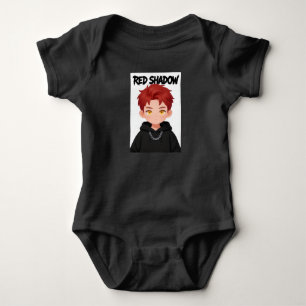 Schattige Chibi Roodharige Jongen Streetwear Anime Romper