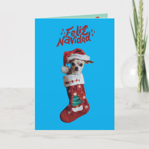 Schattige Chihuahua Kerst Kaart