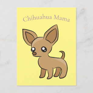 Schattige Chihuahua Mama Art Thunder_Cove Briefkaart
