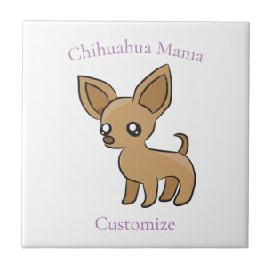 Schattige Chihuahua Mama Art Thunder_Cove Tegeltje