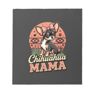 Schattige Chihuahua Mama Strik Hond Moeder Notitieblok