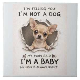 Schattige chihuahua pup tegeltje