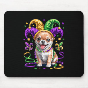 Schattige Chihuahua Puppy Mardi Gras Hondenliefheb Muismat