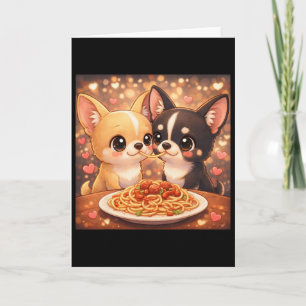 Schattige Chihuahua Valentijnsdag Honden Delen Spa Kaart
