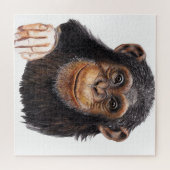 Schattige chimpansee legpuzzel (Horizontaal)