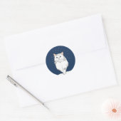 Schattige Chinchilla Perzische Kat Sticker (Envelop)