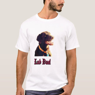 Schattige Chocolade Labradors Retriever Hond Portr T-shirt