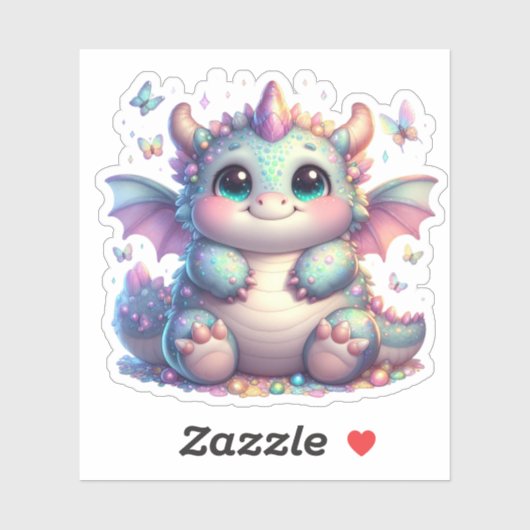 Schattige Chonky Fantasy Beast Sticker (Vel)