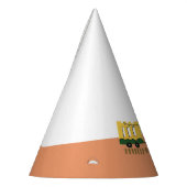 Schattige Choo-Choo Train Kids Verjaardagsfeestje  Feesthoedjes (Links)