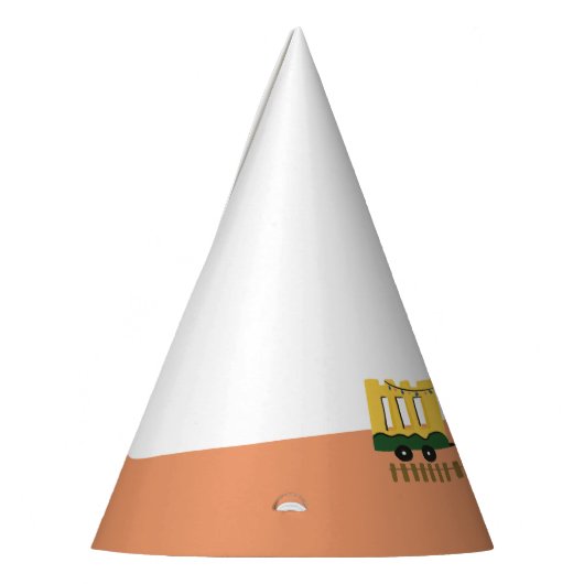 Schattige Choo-Choo Train Kids Verjaardagsfeestje Feesthoedjes (Links)