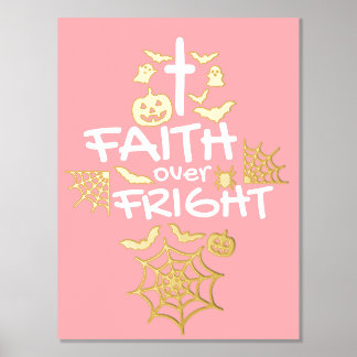 Schattige Christelijk Halloween Faith over Fright Folie Afdrukken