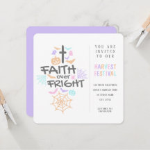 Schattige Christelijk Halloween Faith Over Fright