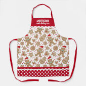 Schattige Christmas Cookie Baking Crew Schort (Voorkant)